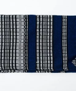 Gabrieli Tallit Yoel - Wool Tallit - Black And Grays On Blue