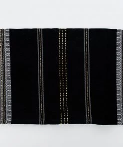 Gabrieli Tallit Elia - Silk Tallit- Black With Gold On Gray