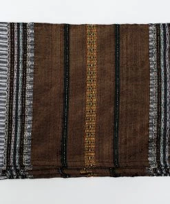 Gabrieli Tallit Elia - Silk Tallit- Copper Orange With Gold On Gray
