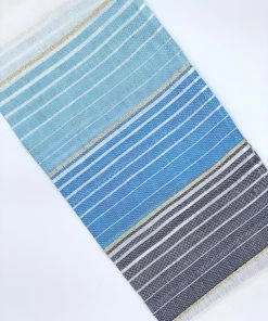 Gabrieli Tallit Ella - Silk Tallit - Shades Of Blue With Gold On White Gabrieli Tallits