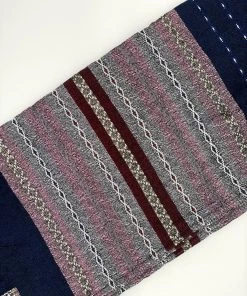 Gabrieli Tallit Gabrieli Premium - Wool Tallit - Lilac Purple, White, Bordeaux And Gold On Dark Blue Gabrieli Tallits