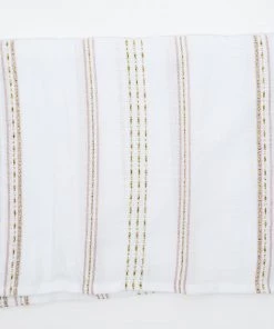 Gabrieli Tallit Elia - Silk Tallit - Pink And Gold On White