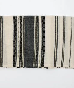 Gabrieli Tallit Samuel - Cotton Tallit - Black With Gold On Off-White
