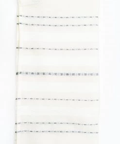 Gabrieli Tallit Perach - Wool Tallit - Silver Stripes On Off-White Gabrieli Tallits