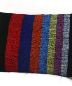 Gabrieli Tallit Esther - Wool Tallit - Rainbow Stripes On Black