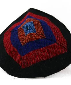 Gabrieli Tallit Esther - Wool Tallit - Rainbow Stripes On Black