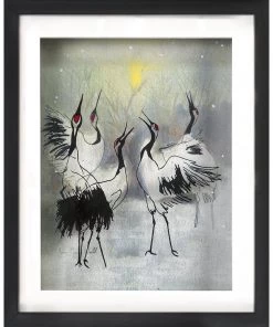 Jean-Pierre Weill Cranes In Winter - Petite