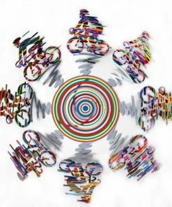 D. Gerstein Art & Judaica Cyclists Small Bowl