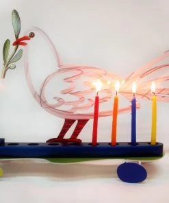 D. Gerstein Art & Judaica Dove Menora By Gerstein