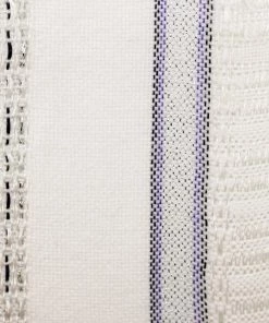 Tablecloths - Gabrieli Design - Black And Purple With Silver On White