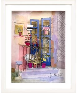 Jean-Pierre Weill Goat On Balcony Art & Judaica