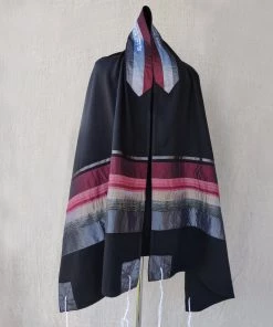 Gabrieli Tallits Elegant Gabrieli Tallit - Red On Black