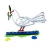 D. Gerstein Art & Judaica Dove Menora By Gerstein