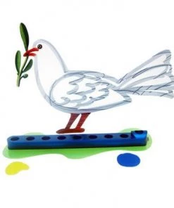 D. Gerstein Art & Judaica Dove Menora By Gerstein