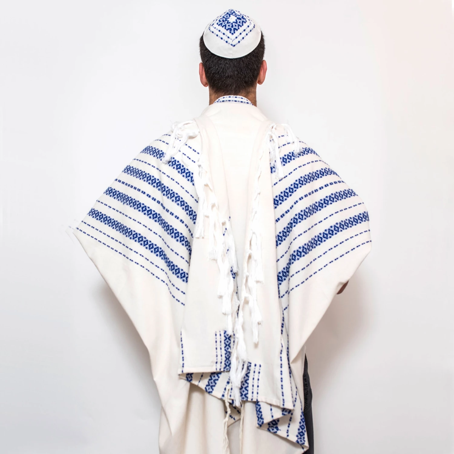 Gabrieli Tallit Gabrieli Tallits Daniel - Wool Tallit - Blue 3 Gabrieli Tallit Gabrieli Tallits Daniel - Wool Tallit - Blue