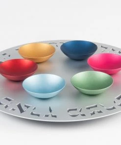 Agayof Seder Plate 1 Level Art & Judaica