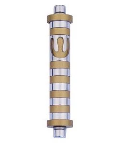 Agayof Art & Judaica Stripes Mezuzah - S