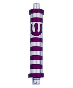Agayof Art & Judaica Stripes Mezuzah - S