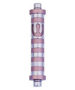 Agayof Art & Judaica Stripes Mezuzah - S