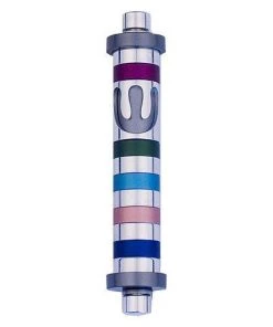 Agayof Art & Judaica Stripes Mezuzah - S