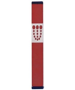 Agayof Art & Judaica Dots Shin Mezuzah - M