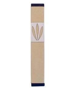 Agayof Art & Judaica Leaves Shin Mezuzah - S