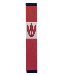 Agayof Art & Judaica Leaves Shin Mezuzah - S