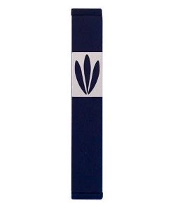 Agayof Art & Judaica Leaves Shin Mezuzah - S