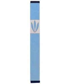 Agayof Art & Judaica Leaves Shin Mezuzah - M