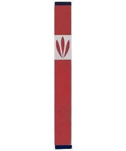 Agayof Art & Judaica Leaves Shin Mezuzah - M