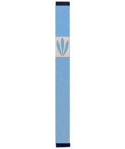 Agayof Art & Judaica Leaves Shin Mezuzah - L