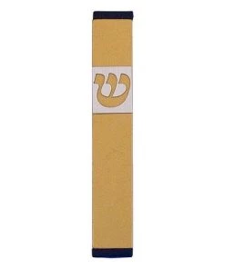 Agayof Art & Judaica Traditional Shin Mezuzah - S
