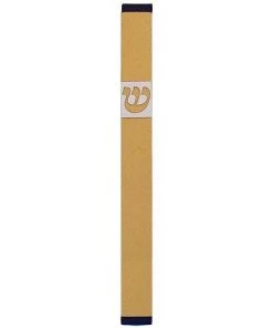 Agayof Art & Judaica Traditional Shin Mezuzah - L