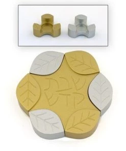 Agayof Leaves Candle Holders - L Art & Judaica