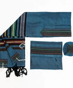 Gabrieli Tallit Purim - Silk Tallit - Blue Background Gabrieli Tallits