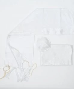 Gabrieli Tallit Elia - Silk Tallit - White On White