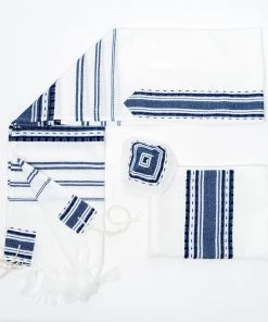 Gabrieli Tallit Gabrieli Tallits Samuel - Wool Tallit - Blue 7 Gabrieli Tallit Gabrieli Tallits Samuel - Wool Tallit - Blue