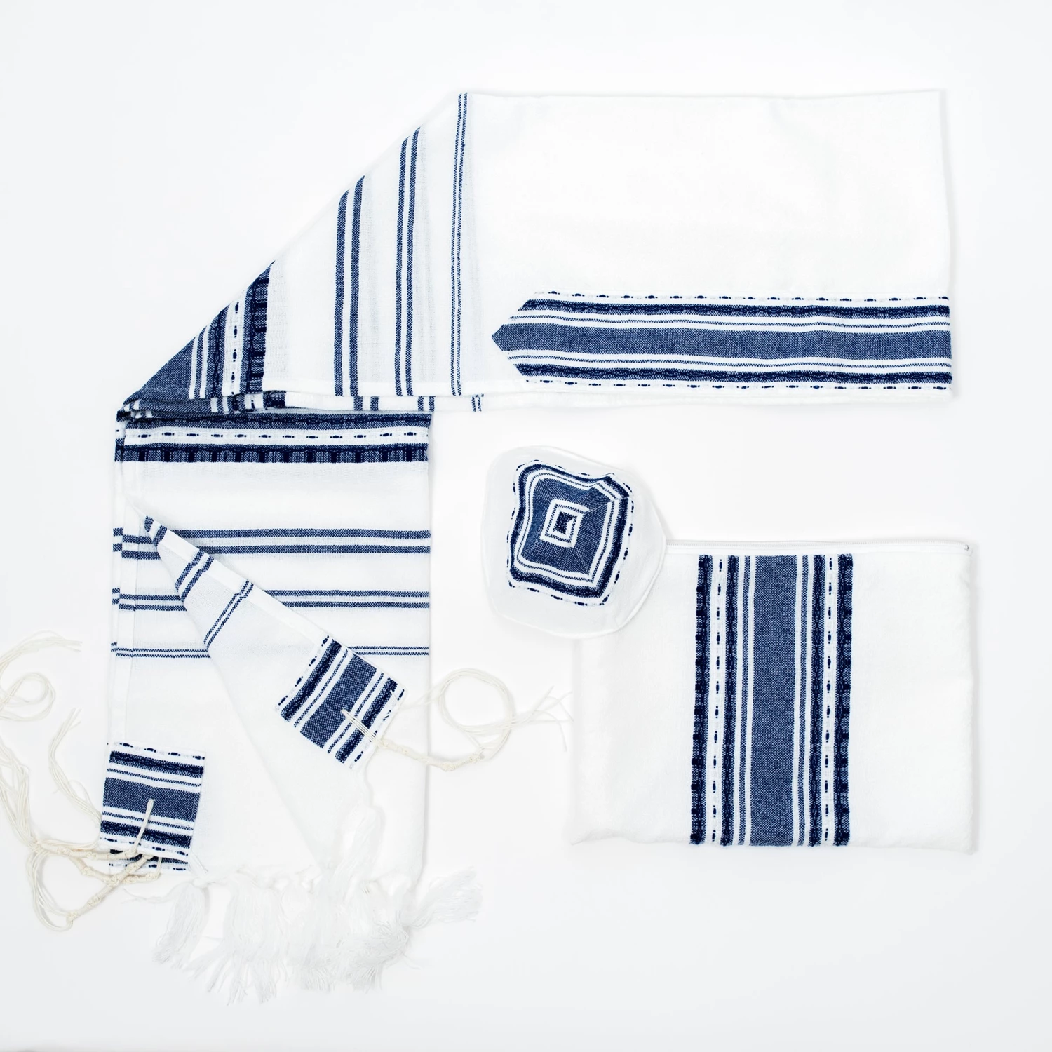 Gabrieli Tallit Gabrieli Tallits Samuel - Wool Tallit - Blue 5 Gabrieli Tallit Gabrieli Tallits Samuel - Wool Tallit - Blue