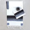 Elegant Gabrieli Tallit - Rust Brown On White Gabrieli Tallits