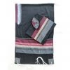 Gabrieli Tallits Elegant Gabrieli Tallit - Red On Black