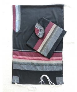 Gabrieli Tallits Elegant Gabrieli Tallit - Red On Black