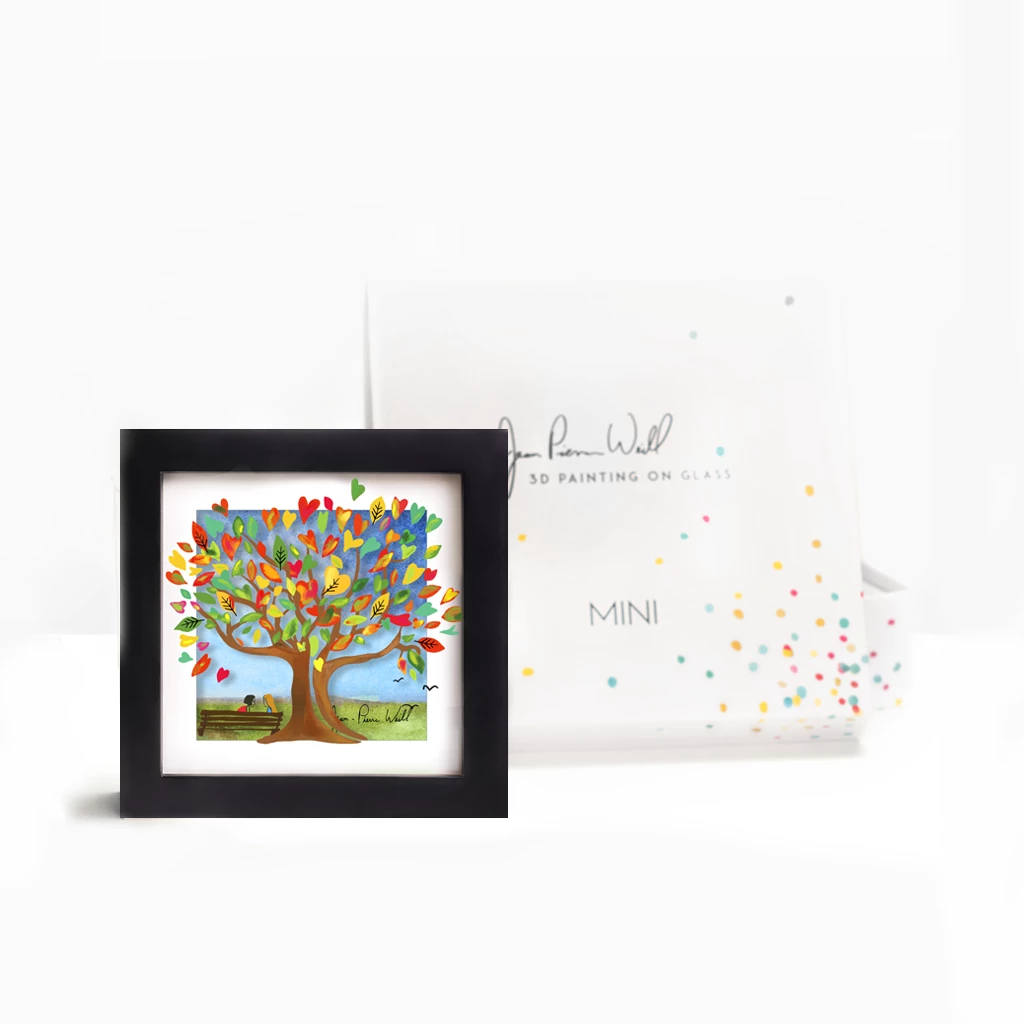 Jean-Pierre Weill Art & Judaica Tree Of Orange Hearts - Mini 7 Jean-Pierre Weill Art & Judaica Tree Of Orange Hearts - Mini